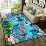 Individualizuotas 3D spausdintas neslystantis vaiki&scaron;kas kilimas miegamajam ir svetainei 200x300 cm