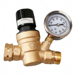 Vandens slėgio reguliatorius 34 colio NH sriegis Žalvarinis slėgio mažinimo vožtuvas su manometru RV