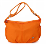 Moteri&scaron;ka rankinė per petį, lauko klostuota rankinė per petį oranžinė