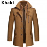 Pavasario naujos mados striukės vyrams Trench paltas vyrams Verslo laisvalaikio plonos vyri&scaron;kos striukės Veste Homme Chaquetas Hombre M chaki