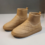 Nauji vienspalviai sniego batai žiemos kasdieniai moteri&scaron;ki medvilniniai &scaron;ilti batai plius aksominiai batai sniego batai P776 40 juoda