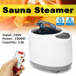 1500W 220V 2,8L ne&scaron;iojamasis saunos garų generatorius nuotolinio valdymo pultas Galingas garų aparatas