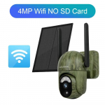LS VISION 4MP 4G Saulės energijos saugos kamera Belaidė lauko WiFi Žmogaus/Gyvūno aptikimas Dvikryptis pokalbis Naktinis matymas IP66 Vandeniui atspari laukinės gamtos kamera 4MP WIFI No Card