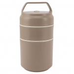 Nerūdijančio plieno izoliuotas maisto indas Dvisienis 620 ml talpos Sandarus dangtelis Izoliuotas maistas Khaki