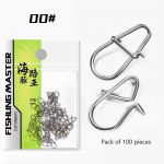 100 vnt. Greitas Crankbait Snaps žvejybos jaukų jungtys Sūrinio vandens žvejybos Duo Lock masalas nerūdijantis