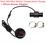 Universalus motociklo termometro prietaisų vandens temperatūros LED skaitmeninis ekranas su 20 mm temperatūros jutiklio adapteriu