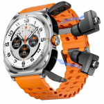 Rainbuvvy GT98 TWS i&scaron;manusis laikrodis 1,53 colio HD didelis ekranas 360x360 IP67 atsparus vandeniui sportinis laikrodis Bluetooth Android ausinės laikrodis