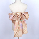 Japonų Kimono Obi: Brocade Jacquard Taiko lankas su gėlių mazgo apdaila 145 cm