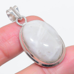 Natural Moonstone Gemstone 925 Sterling Silver Jewelry Pendant 1.69 d3d08