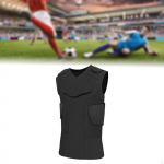 Vyri&scaron;ka pamink&scaron;tinta krūtinės &scaron;onkaulių apsaugos liemenė, lengva įranga, patogi apsauga, sportinis smūgis L