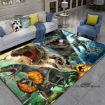 Juros periodo dinozaurų kilimai ir kilimėliai 3D spausdinimo kilimas grindų kilimėlis svetainės miegamojo dekoravimui didelio ploto mink&scaron;tas kilimas vaikų kambario kilimėlis 80cm x 120cm