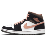 Air Jordan 1 Mid SE Peach Mocha Moteri&scaron;ki sportbačiai Juodi Balti Abrikosiniai DH0210-100 40