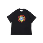 Nike Smile Gėlėtas logotipas Spausdinti su apvaliu kaklu trumpomis rankovėmis mar&scaron;kinėliai vyri&scaron;ki palaidinės juodos DV0683-010 M