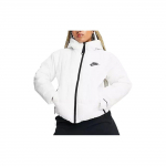 Nike vientos spalvos logotipas su užtrauktuku gobtuvas Moteri&scaron;ki &scaron;varkai Baltas DJ6995-100 S