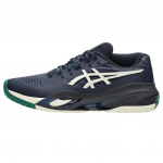 ASICS Gel Resolution X 2E Plati Midnight Cream Vyri&scaron;ki sportbačiai Mėlyni 1041A487-400 42.5