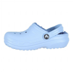 Crocs Classic Lined Clog K Patogūs &Scaron;ilti Vaikams &Scaron;lepetės Vaikų klumpės Mėlynai-Akmens spalvos 207010-4NS 30