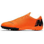 Nike Mercurial Vapor 12 Academy TF M EF18376-001 futbolo bateliai (Guminiai smeigės) Neslystantys patvarūs futbolo bateliai vyrams, oranžiniai AH7384-810 40.5