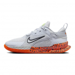 Nike Crosscourt serija Elektrinės mados Patvarūs Kvėpuojantys Neslystantys Žemi Vaikų krep&scaron;inio batai Vaikų sportbačiai Pilki Oranžiniai FV3474-001 32
