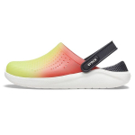 Crocs LiteRide EVA Logotipo Įslystami Mediniai Batai Unisex Mėlynas Oranžinis Gradiento 206597-3T9 39-40