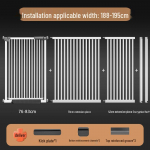 Saugus katėms atsparus vidaus naminių gyvūnų barjeras: &Scaron;ifruota, Paauk&scaron;tinta Tvora&mdash;Bekalė Dizainas Katėms ir &Scaron;unims, Ideali Balkonams ir Pertvaroms. Height 130cm, Gap 3.5cm, Automatic