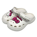 Sanrio personažų gyvūnų platformos EVA sandalai japoni&scaron;ki batai [SA1130] (Hello Kitty/Balta, Dydis, Suaugusiems, Abėcėlė, L)