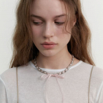 LOVE ME MONSTER Bebe perlamutrinis grandinėlės vėrinys (L241MNK090) BABY PINK