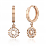 ELLE Jewelry 14k auskarai užsegami vienu paspaudimu (Auksinis segtukas) ELGPEE006 Rose gold