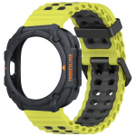 Naujas &scaron;arvuotas dėklas+dirželis Samsung Galaxy Watch Ultra(2025 m) 47mm Ultra(2025 m) 47 mm sportinis silikoninis laikrodžio dirželis Correa apyrankė Ga Galaxy Ultra 2025