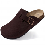 Vyri&scaron;ki ir moteri&scaron;ki zom&scaron;iniai klumpiniai batai, odiniai muliai, kam&scaron;tiniai padai ir karvės odos Birkenstock batai 43 black