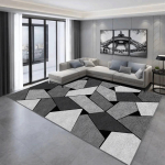 &Scaron;iaurės &scaron;alių geometrinis kilimas svetainei Modernaus prabangaus dekoro sofos stalas Didelio ploto kilimėliai vonios kambario kilimėlis Alfombra Para Cocina Tapis 80x160cm 32x63inch