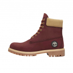 Timberland 6 Colių Vandeniui Atsparūs Premium Batai Bordo Spalvos Smėlio Spalvos Vyri&scaron;ki Sportbačiai Raudoni TB0A2P6W-EQ3 43