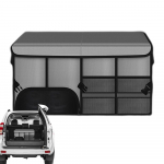 Automobilio bagažinės daiktadėžė, sulankstoma, didelės talpos daiktadėžė, ne&scaron;iojama daiktadėžė su rankena, Oksfordo audinio organizatorius, skirtas naudoti lauke