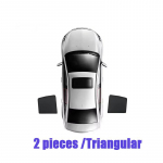 Magnetinis tinklinis automobilio saulės skydelis, skirtas Kia EV5 OV 2024 2025 2026, langų deflektoriai, saulės skydelis, privatumo užuolaidėlė, priekinio stiklo apsauga nuo UV spindulių, priedai Rear small triangle
