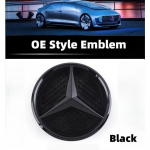 3D automobilio grotelių emblemos žvaigždės ženklelis priekinių grotelių logotipas, skirtas &bdquo;Mercedes Benz W204 W205 W213 X253 ABCES CLA GLB GLC GLE GLS&ldquo; priedams GLK-X204 2013-2015