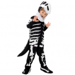 Vaikų skeleto kostiumas Helovino skeletas tiulio sijonas / dinozauro kombinezonas / kaulų kombinezonas apranga berniukams mergaitėms persirengimui M A white