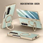 Skirta Samsung Galaxy Z Fold 7 Odinis 360&deg; Besisukantis Laikiklis Magnetinis Grūdintas Stiklas Priekinė Membrana Anti-Drop Pir&scaron;tų Atspaudų Telefono Dėklas Galaxy Z Fold7