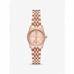 Michael Kors Petite Lexington Pav&eacute; Rožinio aukso spalvos laikrodis MK4739