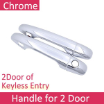 For Aston Martin Cygnet AJ10 10 2011 2012 2013 Car stickers Front Real Door Handle Chrome Carbon Cover Car accessories Chrome 0 button white