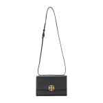 Tory Burch Miller Logotipo Reguliuojama Peties Rankena Per Petį Ne&scaron;iojama Rankinė Moteri&scaron;kos Rankinės Juoda 154703-001 Basic Set (Bag+Dust Bag)