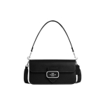 Coach Morgan 26 Klasikinė logotipinė odinė rankinė-bagetė moteri&scaron;kos rankinės Juoda CO942-SVDTV Basic Set (Bag+Dust Bag)