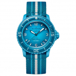 Swatch X Blancpain Scuba Fifty Fathoms 42,3 mm laikrodis SO35L400 Blue Dial