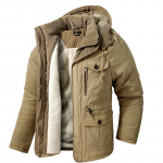 Vyri&scaron;ka &scaron;ilta striukė žieminė parkas su gobtuvu vėjo striukė Medvilninis pamink&scaron;tintas storas paltas Vyri&scaron;kas plonas laisvalaikio vilnonis &scaron;varkas Vyri&scaron;kas klasikinis parkas S chaki