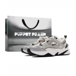 Nike M2K Slip Resistant Low top Chunky Sneakers Women's Light Gray AO3108-101(Team178-S-BOX) 36