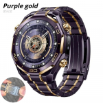 Titano dirželis Huawei Watch Ultimate 1/2 Metalo apyrankė Huawei Watch GT2 GT3 GT4 GT5 GT6 Pro 46mm Laikrodžiui 5 46mm Laikrodžio dirželis Huawei Ultimate 1/2 violetinė