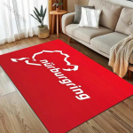 Įvairių dydžių Nurburgring F1 tarptautinės trasos kilimas svetainei, namų dekoravimui, neslystantis grindų kilimėlis miegamajam, didelio ploto kilimai 80cmx140cm