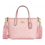 Coach CW032-IMPO City Mini Rankinė Signature Drobė Miltelių Rožinė Basic Set (Bag+Dust Bag)