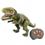 Nuotoliniu būdu valdomas T-Rex dinozauras robotas žaislas, elektroninis vaik&scaron;čiojantis T-Rex dinozauras su riaumojimo garsais, &scaron;viesomis ir pur&scaron;kikliu, realisti&scaron;kas Juros periodo Rex žaislas vaikams alyvuogės