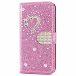 &Scaron;vytinčios blizgučiais odinės atverčiamos telefono dėklas Rožinė iPhone 17 ProMax Air 16 E 15 Pro 14 Plus 13 12 Mini X XR XS 11 Max 7 8 Dangtelis For iPhone 13mini