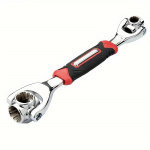 52-in-1 Automobilio įrankiai Daugiafunkcinis terk&scaron;linis raktų rinkinys Metrinis 8-19mm SAE 5/16 -3/4 Neslystanti rankena 360 laipsnių pasukama galvutė Universalus 52 in 1
