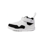 Jordan Courtside 23 Slip Resistant Cushioning Mid top Toddler Shoes White Black Infant And Toddler AQ7735-104 25 white